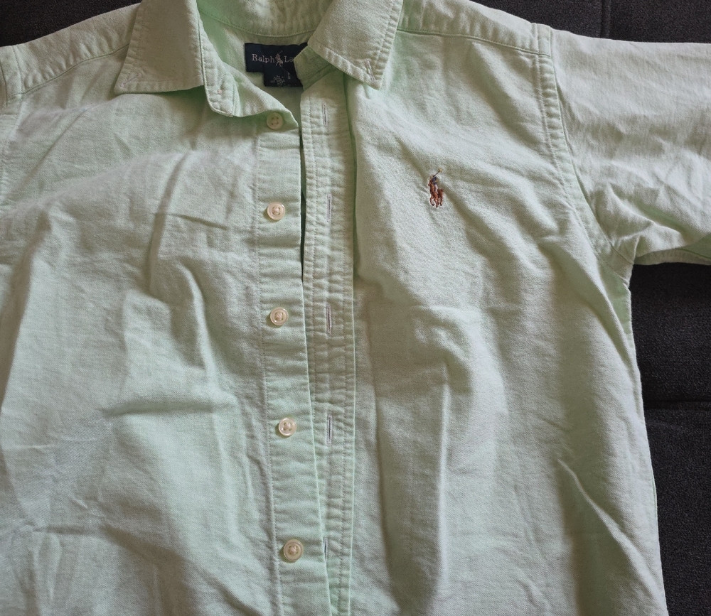 Ralph Lauren Men's Mint Green Button Down Shirt